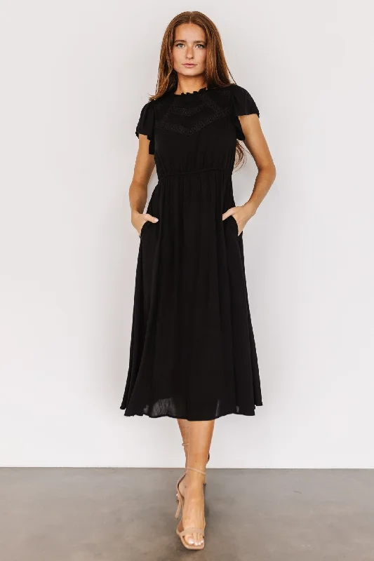 Prestyn Midi Dress | Black