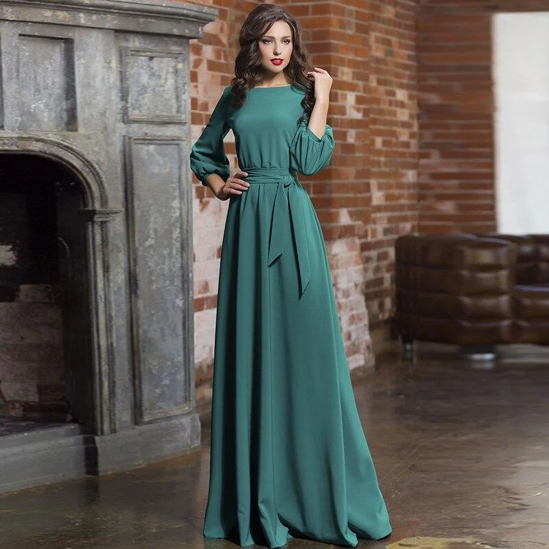 Maxi Dresses for Mother's Day CelebrationsFashionSierra - Bandage Maxi Long Dress