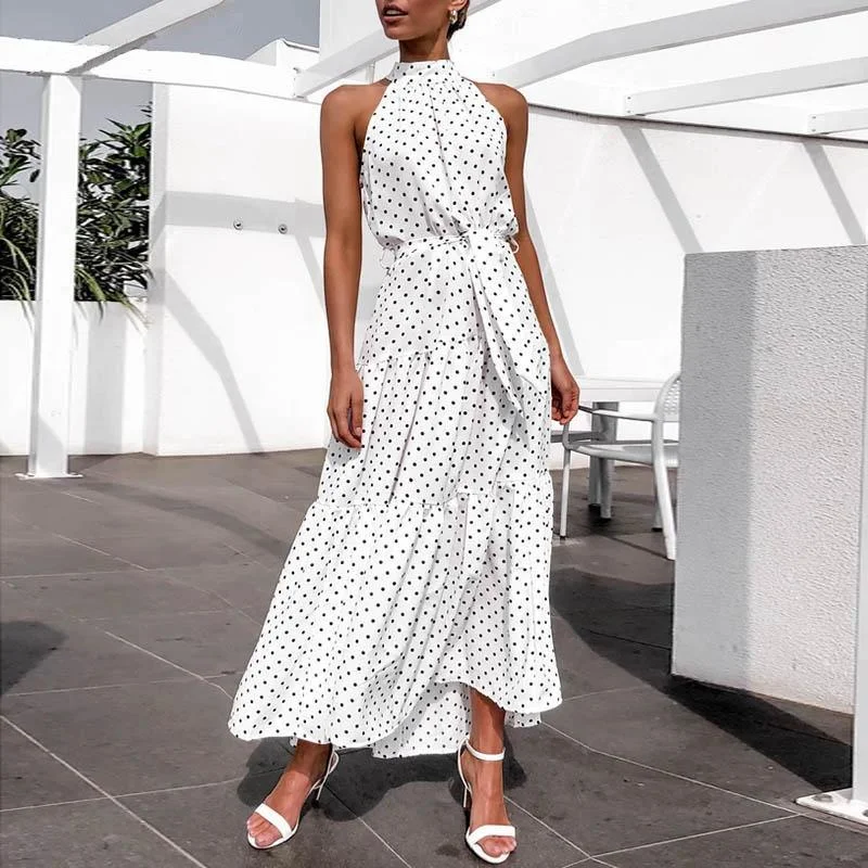 Maxi Dresses for Music Festivals with a Bohemian FlairFashionSierra - Boho Women Long A-Line Off Shoulder Elegant Sash Maxi Dress Women