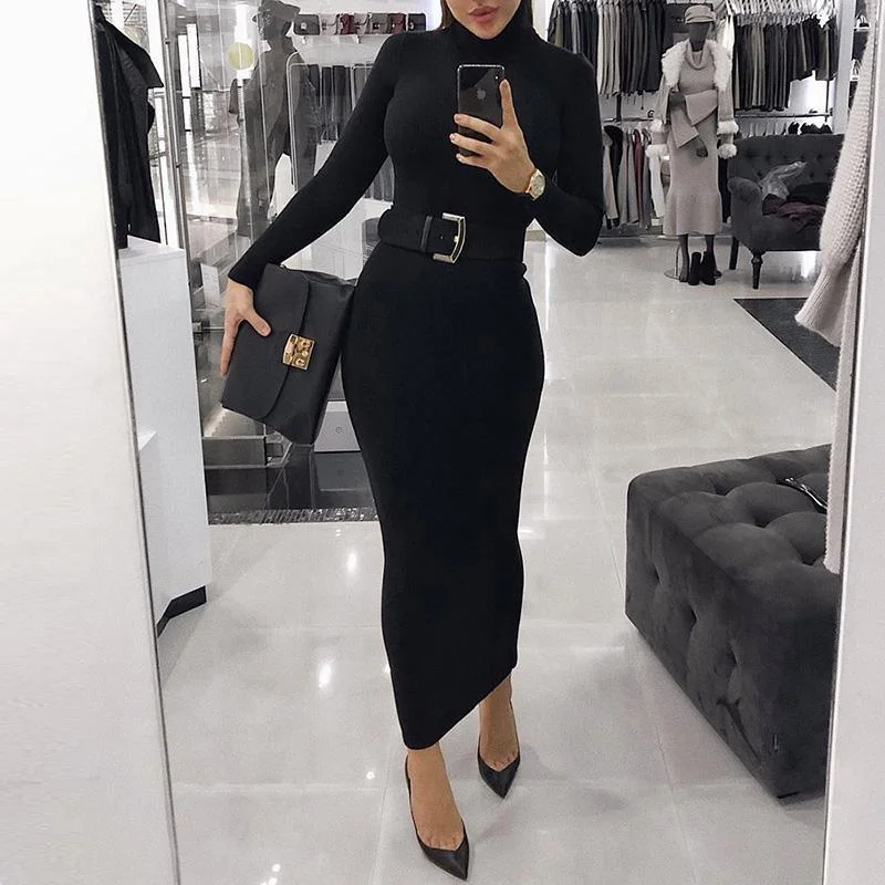 Maxi Dresses for High School Graduation CeremoniesFashionSierra - Fashion Women Turtleneck Long Sleeve Dress Maxi Dresses for High School Graduation CeremoniesFashionSierra - Fashion Women Turtleneck Long Sleeve Dress