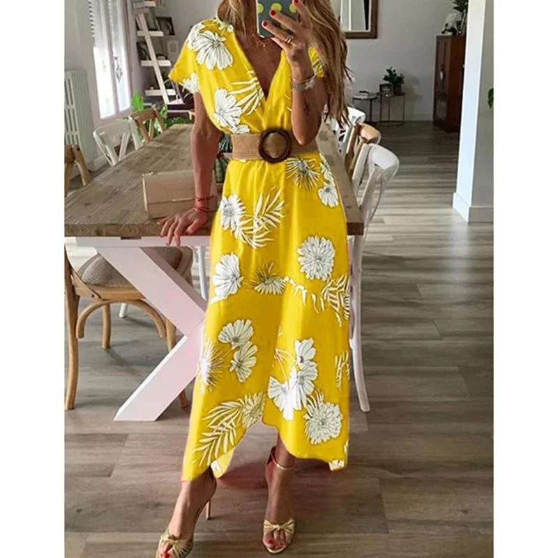 Fresh Green Maxi Dresses for a Natural VibeFashionSierra - Floral print bohemian summer dress Fresh Green Maxi Dresses for a Natural VibeFashionSierra - Floral print bohemian summer dress