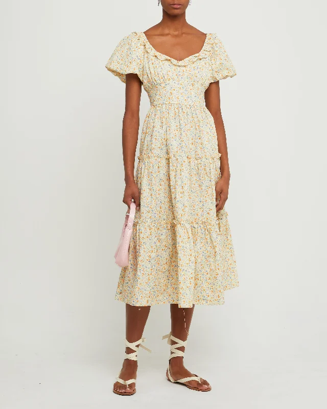 Maxi Dresses with Side Slits for Easy MovementFlorence Cotton Dress