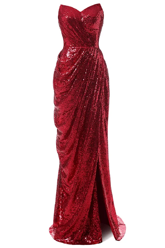 "Smart casual dresses for women for work - to - weekend transitions"Red Mermaid Sequin Prom Dress "Smart casual dresses for women for work - to - weekend transitions"Red Mermaid Sequin Prom Dress