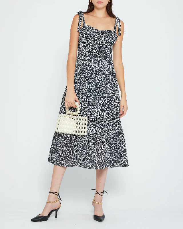 Maxi Dresses with Long - Sleeve Lace Inserts for a Romantic LookToile de Jouy Dress