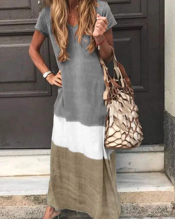 Maxi Dresses Embellished with Pearls for EleganceFashionSierra - V Neck Casual Short Sleeve Maxi Dresses Maxi Dresses Embellished with Pearls for EleganceFashionSierra - V Neck Casual Short Sleeve Maxi Dresses