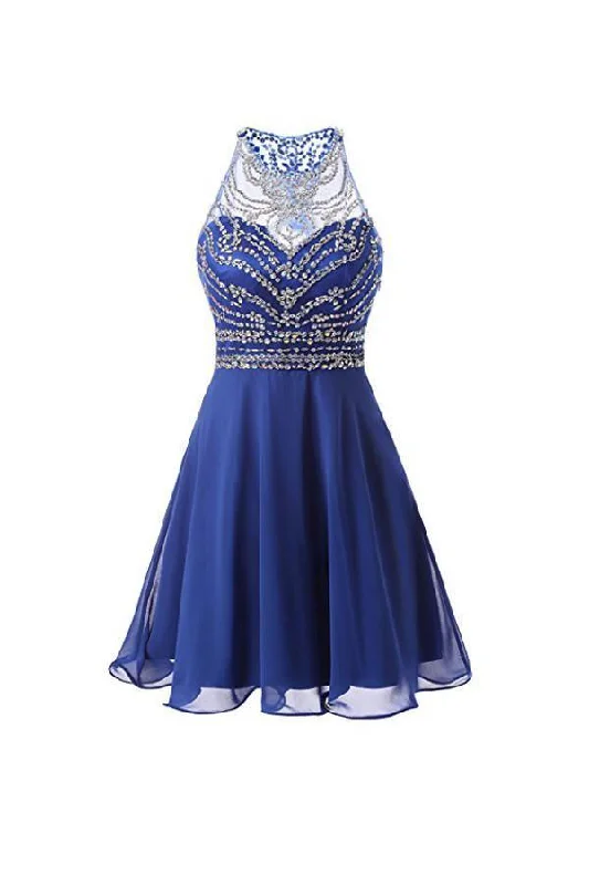 Party Dresses with Tulle Overlay and Beaded Bodice and High Low Hem for Ladies' Dramatic and Graceful LookA Line Chiffon Blue Homecoming Dresses Short Prom Dresses PG090 Party Dresses with Tulle Overlay and Beaded Bodice and High Low Hem for Ladies' Dramatic and Graceful LookA Line Chiffon Blue Homecoming Dresses Short Prom Dresses PG090