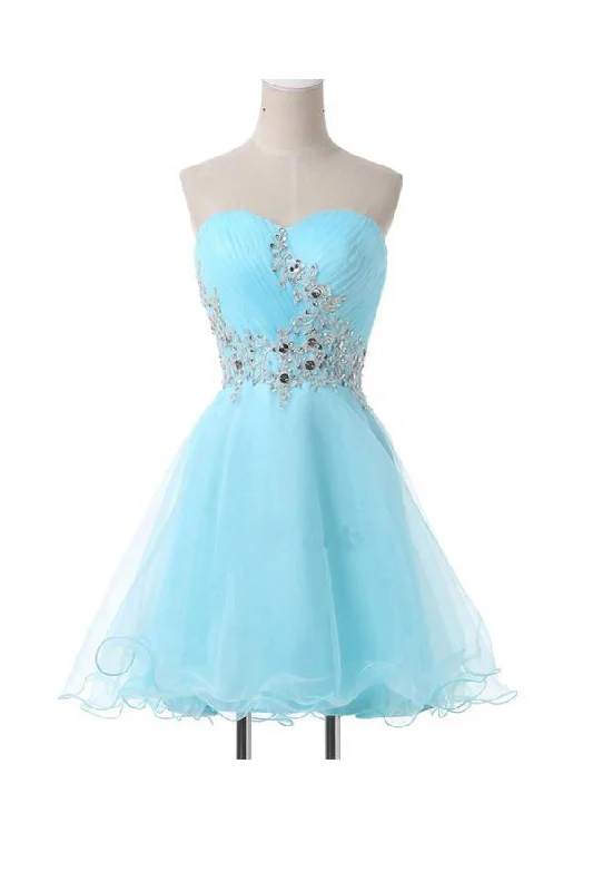 Party Dresses with Sequined Fringe and Tulle Overlay for Ladies' Dazzling and Playful LookA-Line Sweetheart Appliques Beading Lace-Up Homecoming Dress PG083 Party Dresses with Sequined Fringe and Tulle Overlay for Ladies' Dazzling and Playful LookA-Line Sweetheart Appliques Beading Lace-Up Homecoming Dress PG083
