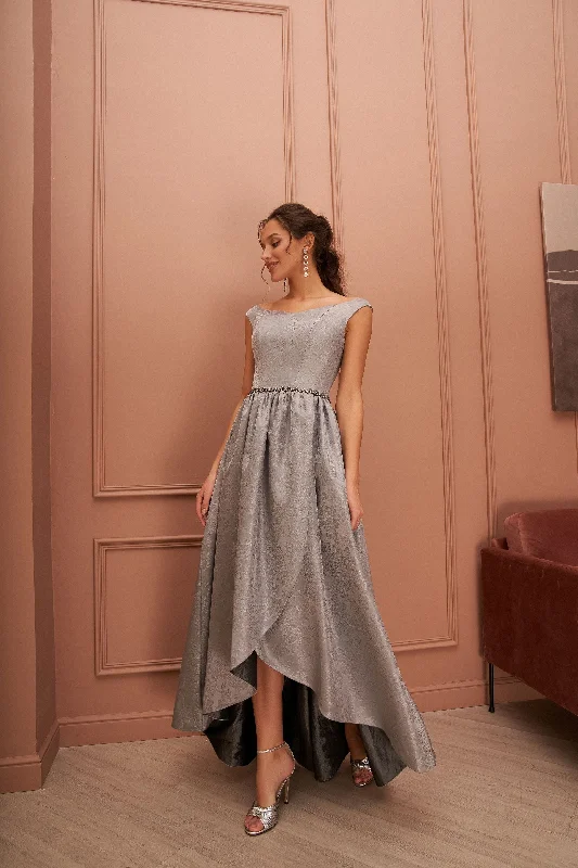 Plus Size Sequined Maxi Party Dresses for Curvy LadiesAsymmetric High-Low Elegant Dress Plus Size Sequined Maxi Party Dresses for Curvy LadiesAsymmetric High-Low Elegant Dress