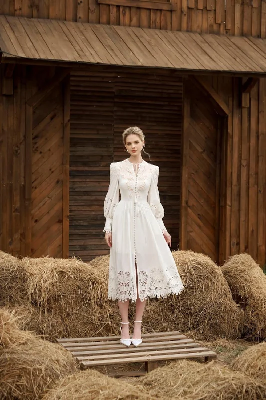 Tassel - adorned midi dress for a bohemian and stylish touchAtonia Gypsy Bishop Sleeved Linen Silk Midi Dress Tassel - adorned midi dress for a bohemian and stylish touchAtonia Gypsy Bishop Sleeved Linen Silk Midi Dress