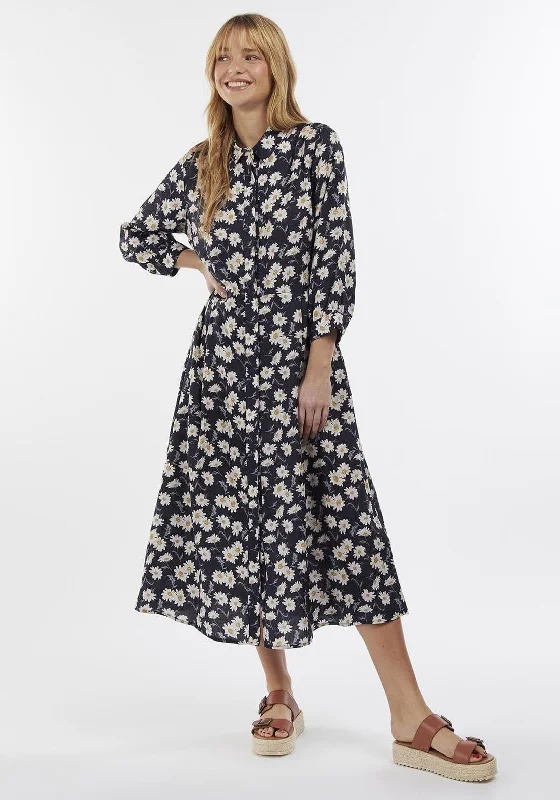 Embroidered lace midi dress for a romantic and delicate touchBarbour Womens Cranmoor Daisy Midi Dress, Navy Multi Embroidered lace midi dress for a romantic and delicate touchBarbour Womens Cranmoor Daisy Midi Dress, Navy Multi
