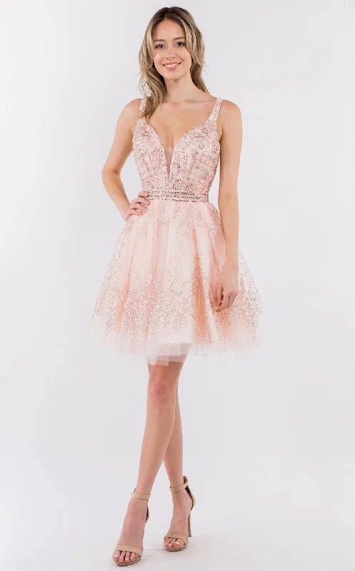 Party Dresses with Satin Trimmed Collar and Bow Back and Embroidered Skirt and Sequined Bodice for Ladies' Classic and Glamorous LookElizabeth K GS1965 Dress Party Dresses with Satin Trimmed Collar and Bow Back and Embroidered Skirt and Sequined Bodice for Ladies' Classic and Glamorous LookElizabeth K GS1965 Dress