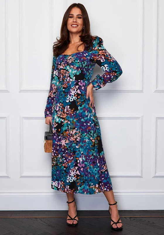 Midi dress for a dance party to show off your movesGirl in Mind Kara Sweetheart Midi Dress, Green Multi Midi dress for a dance party to show off your movesGirl in Mind Kara Sweetheart Midi Dress, Green Multi