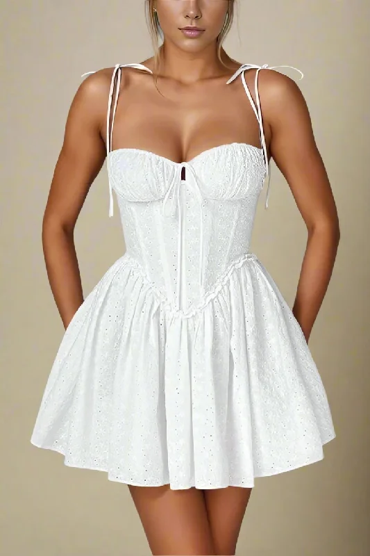 Vintage Inspired Party Dresses for Ladies' Retro Themed GatheringsIndiana Bodycon Mini Dress - Pearl White Vintage Inspired Party Dresses for Ladies' Retro Themed GatheringsIndiana Bodycon Mini Dress - Pearl White