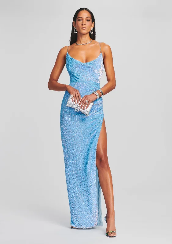 Party Dresses with Lace Insertions on the Skirt and Beaded Waistband and Ruffled Hem for Ladies' Feminine and Flirty LookKatya Sequin Dress Party Dresses with Lace Insertions on the Skirt and Beaded Waistband and Ruffled Hem for Ladies' Feminine and Flirty LookKatya Sequin Dress