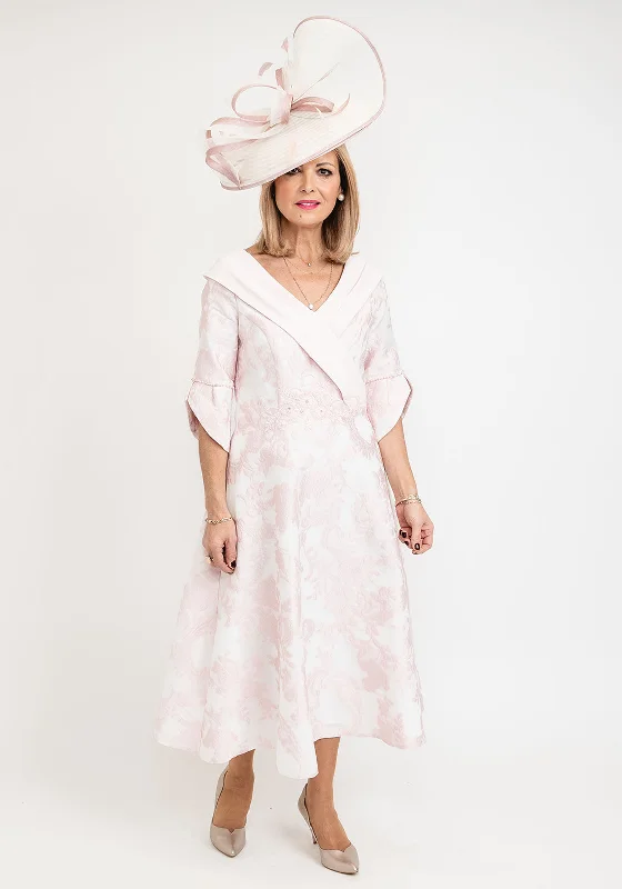 Midi dress for a gym session if it has sufficient stretchLizabella Pleated Neck A-Line Midi Dress, Pink Midi dress for a gym session if it has sufficient stretchLizabella Pleated Neck A-Line Midi Dress, Pink