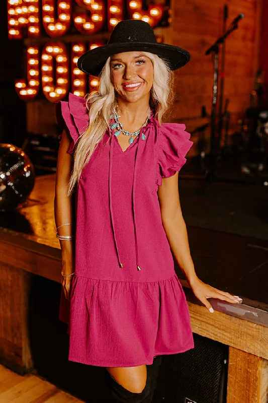 Party Dresses with Lace Insertions on the Skirt and Beaded Waistband and Ruffled Hem for Ladies' Feminine and Flirty LookLooking For Peace Shift Dress In Orchid Party Dresses with Lace Insertions on the Skirt and Beaded Waistband and Ruffled Hem for Ladies' Feminine and Flirty LookLooking For Peace Shift Dress In Orchid