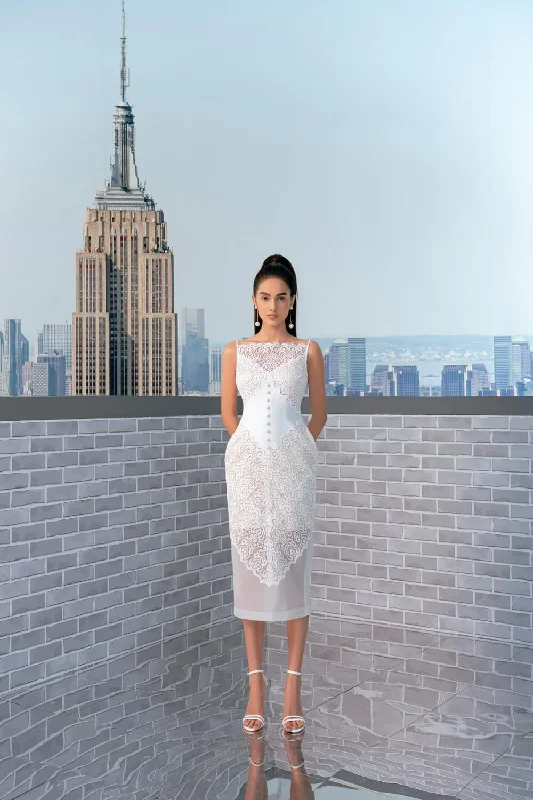 Cape - sleeve midi dress for a unique and stylish appearanceMadony Pencil Sleeveless Organza Midi Dress Cape - sleeve midi dress for a unique and stylish appearanceMadony Pencil Sleeveless Organza Midi Dress