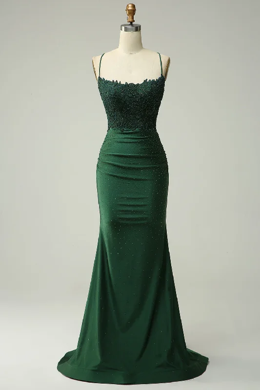 Striped Party Dresses with Button Front for Ladies' Classic and Timeless LookMermaid Halter Dark Green Long Prom Dress with Appliques Beading Striped Party Dresses with Button Front for Ladies' Classic and Timeless LookMermaid Halter Dark Green Long Prom Dress with Appliques Beading