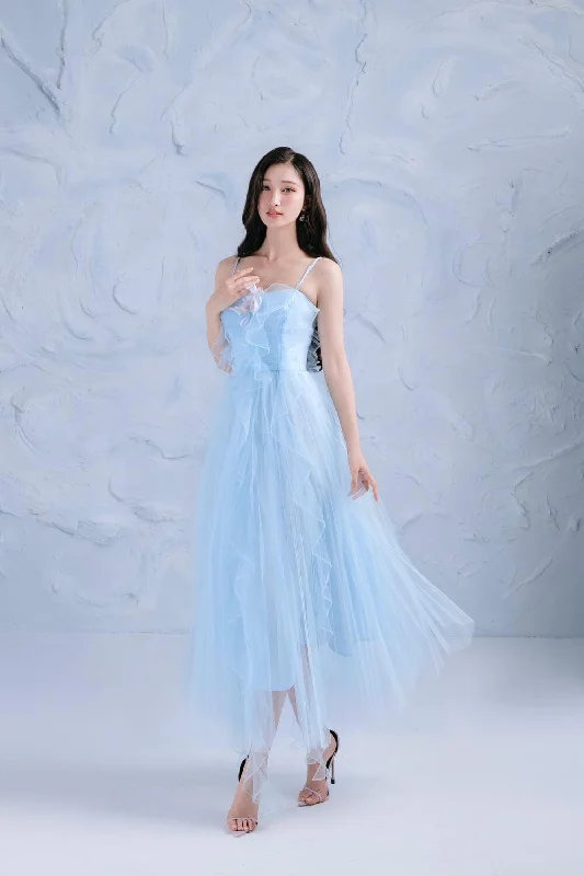 Midi dress for travel due to its versatility and durabilityOcean Pleated Ruffle Layer Mesh Sheer Midi Dress Midi dress for travel due to its versatility and durabilityOcean Pleated Ruffle Layer Mesh Sheer Midi Dress