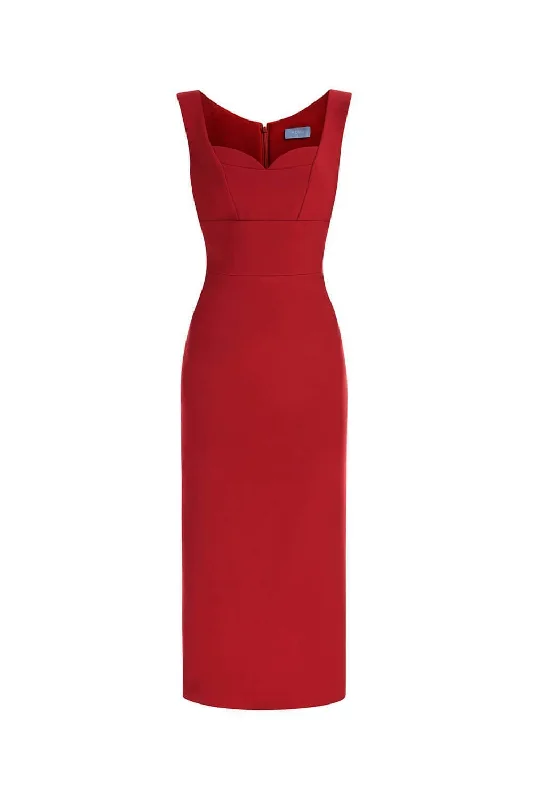 Luxury midi dress made from premium materialsOlymphia Pencil Strappy Cotton Polyester Midi Dress