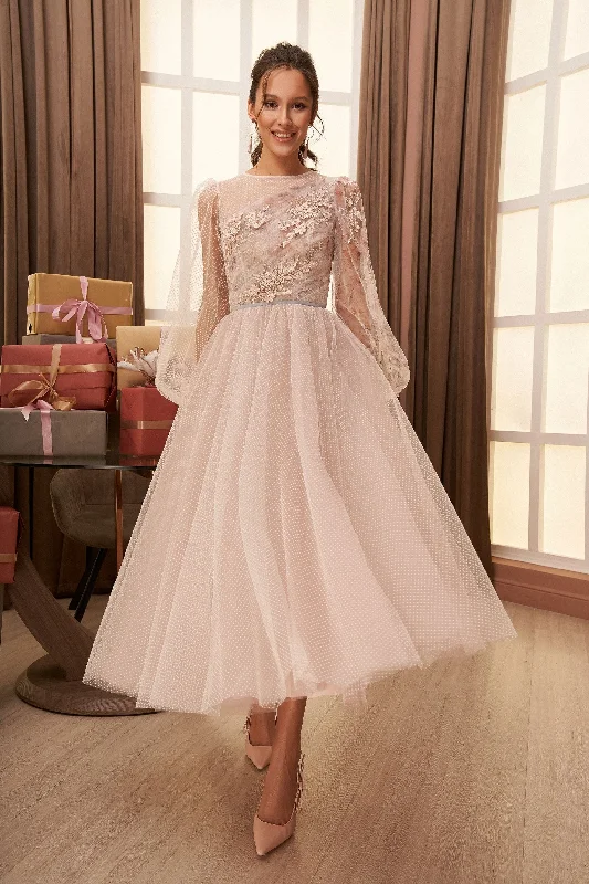 Party Dresses with Sequined Bodice and Chiffon Skirt for Ladies' Elegant ContrastPetite Cocktail Dress with 3D Flowers Party Dresses with Sequined Bodice and Chiffon Skirt for Ladies' Elegant ContrastPetite Cocktail Dress with 3D Flowers