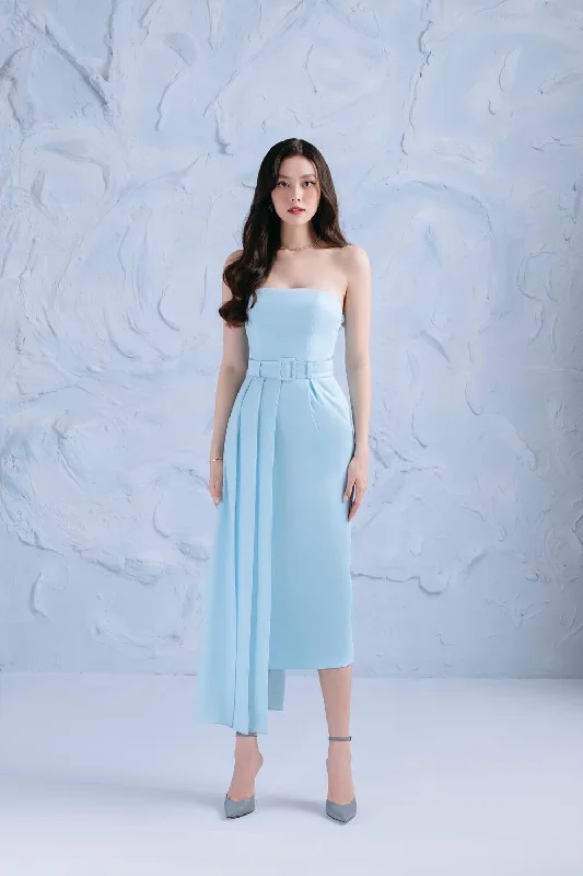 70s - inspired bohemian midi dress with a free - spirited lookRainy Asymmetric Straight Across Neck Cotton Midi Dress 70s - inspired bohemian midi dress with a free - spirited lookRainy Asymmetric Straight Across Neck Cotton Midi Dress