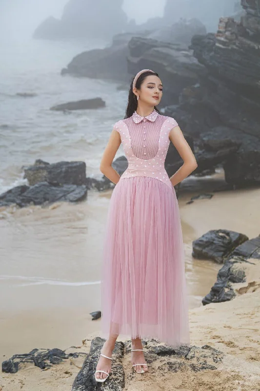 Empire waist midi dress for a flattering and feminine fitRobaire Gathered Collared Neck Taffeta Midi Dress Empire waist midi dress for a flattering and feminine fitRobaire Gathered Collared Neck Taffeta Midi Dress