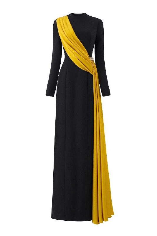 Strapless Party Dresses with Beaded Bodice for Ladies' Special OccasionsSalem Sheath Extended Flap Scuba Floor Length Dress Strapless Party Dresses with Beaded Bodice for Ladies' Special OccasionsSalem Sheath Extended Flap Scuba Floor Length Dress