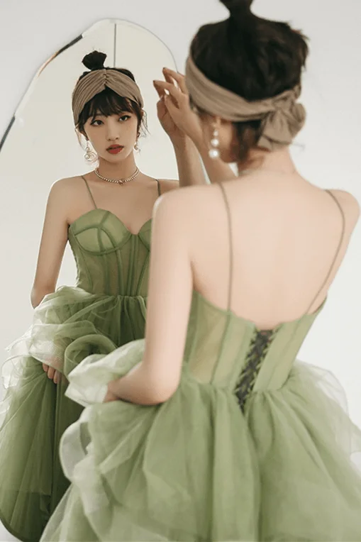 Short Sleeve Floral Print Party Dresses for Ladies' Spring PartiesStraps Mint Sage Green A-line Spring Formal Prom Gown PSK338 Short Sleeve Floral Print Party Dresses for Ladies' Spring PartiesStraps Mint Sage Green A-line Spring Formal Prom Gown PSK338