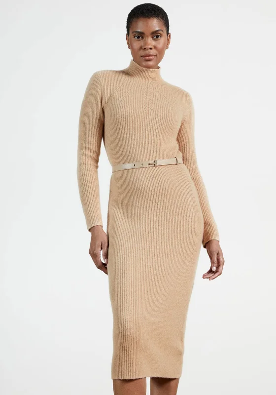Midi dress for a picnic in the park with a relaxed and comfortable fitTed Baker Womens Conniey Knit Midi Dress, Camel Midi dress for a picnic in the park with a relaxed and comfortable fitTed Baker Womens Conniey Knit Midi Dress, Camel