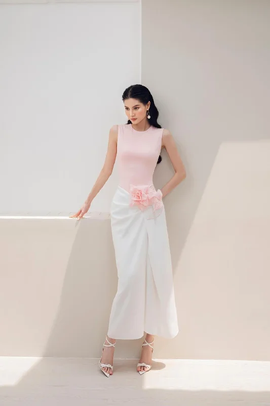 Affordable midi dress for budget - conscious shoppersTove Pegged Sleeveless Cotton Midi Dress Affordable midi dress for budget - conscious shoppersTove Pegged Sleeveless Cotton Midi Dress