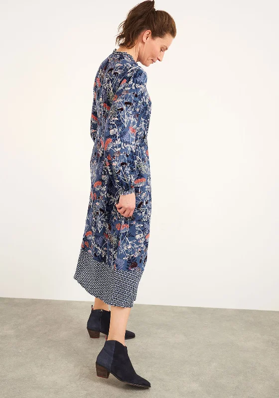 Midi dress for outdoor adventures such as hiking and campingWhite Stuff Eta Vintage Floral Midi Dress, Blue Midi dress for outdoor adventures such as hiking and campingWhite Stuff Eta Vintage Floral Midi Dress, Blue