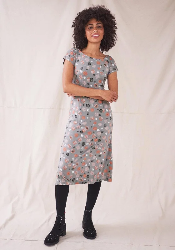 Trumpet - style midi dress for a flared and stylish silhouetteWhite Stuff Printed A-line Midi Dress, Grey Multi Trumpet - style midi dress for a flared and stylish silhouetteWhite Stuff Printed A-line Midi Dress, Grey Multi