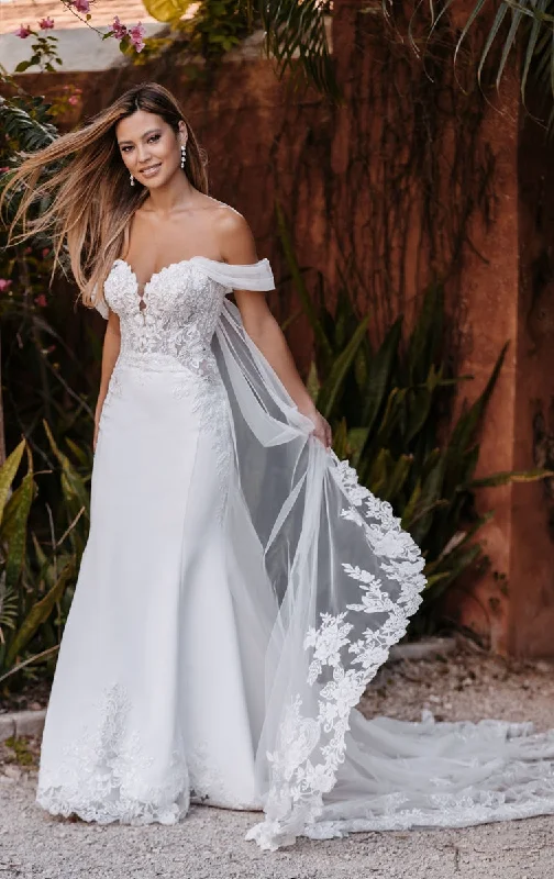 Overskirt - detachable wedding dress9952