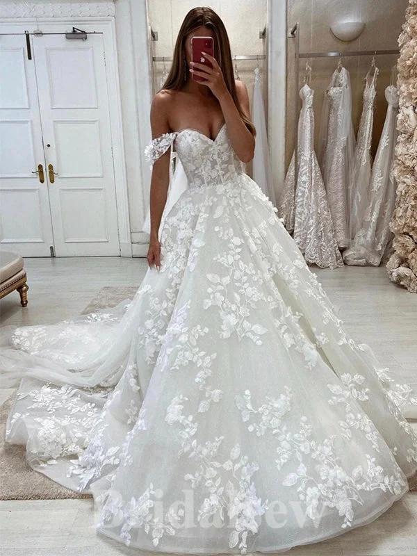 Historical - era - themed wedding dressA-line Off the Shoulder Lace Beach Vintage Long Wedding Dresses, Bridal Gown WD353 Historical - era - themed wedding dressA-line Off the Shoulder Lace Beach Vintage Long Wedding Dresses, Bridal Gown WD353