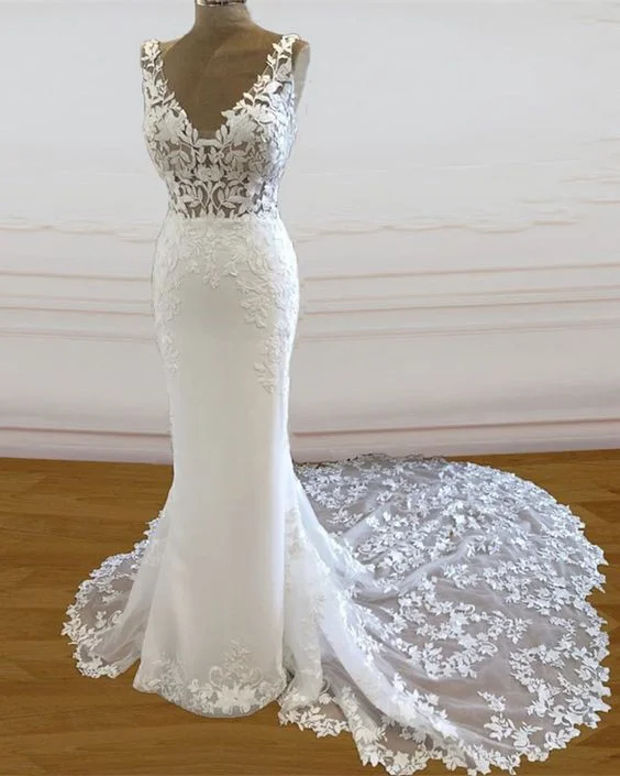 Padded - bust wedding dress for added supportboho rustic wedding dresses mermaid v neck sweep train prom dress cg17374 Padded - bust wedding dress for added supportboho rustic wedding dresses mermaid v neck sweep train prom dress cg17374