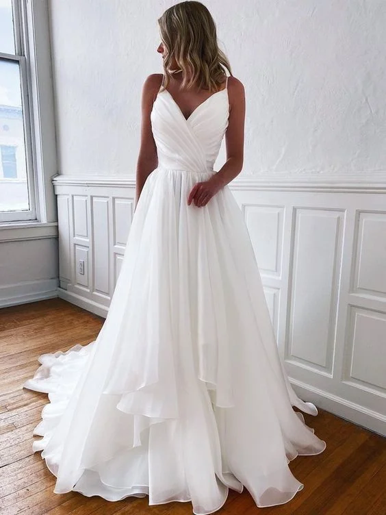 S - curve - flattering mermaid wedding dressA Line V Neck White Wedding Dresses, V Neck White Prom Formal Dresses cg23187 S - curve - flattering mermaid wedding dressA Line V Neck White Wedding Dresses, V Neck White Prom Formal Dresses cg23187