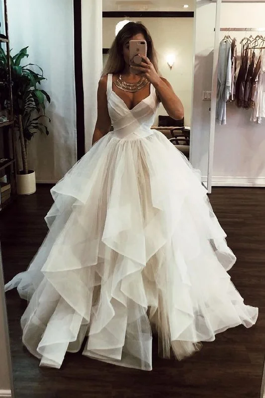 Handmade lace wedding dress for a unique feelA line wedding dresses Prom Dress, Formal Gown cg18234 Handmade lace wedding dress for a unique feelA line wedding dresses Prom Dress, Formal Gown cg18234
