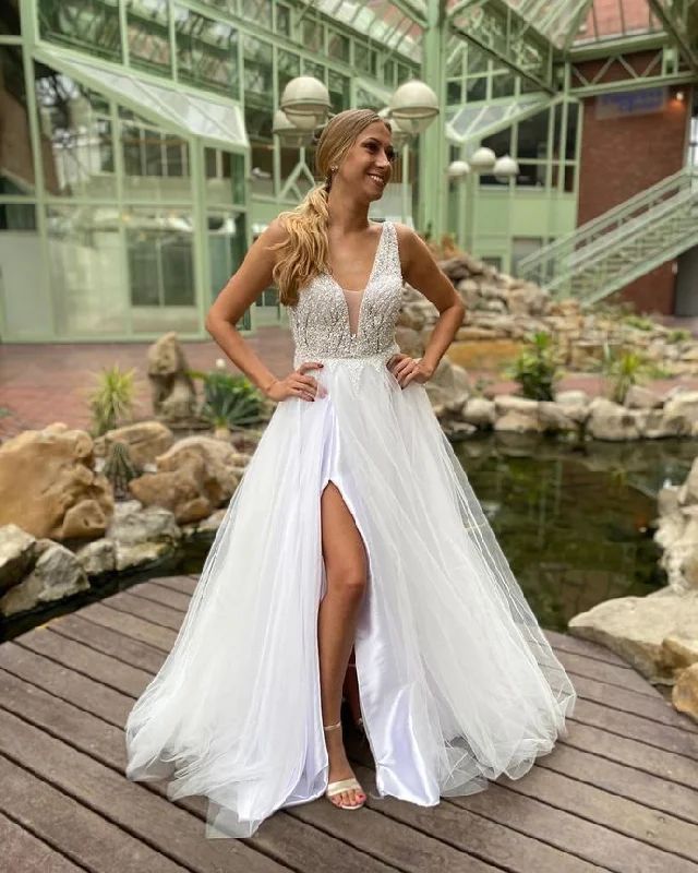 Illusion - sleeved wedding dress for a delicate lookA-Line Wedding Dresses,Wedding Dress,Custom Made Prom Dresses cg17992 Illusion - sleeved wedding dress for a delicate lookA-Line Wedding Dresses,Wedding Dress,Custom Made Prom Dresses cg17992
