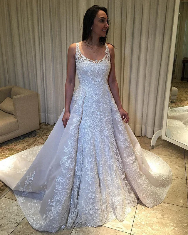 Plus - size mermaid wedding dressElegant A Line Princess Wedding Lace Dress