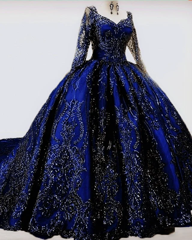 Peplum - style wedding dress for a flattering silhouetteBall Gown Long Sleeves Sequin Embroidery Dresses Peplum - style wedding dress for a flattering silhouetteBall Gown Long Sleeves Sequin Embroidery Dresses