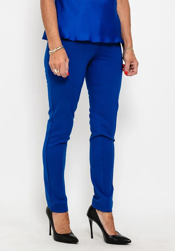 High waisted bootcut jeans for women in a flattering fitBadoo Front Seam Trousers, Blue