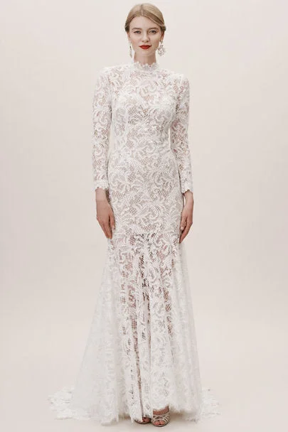 Custom - made plus size wedding dressBHLDN Willowby Marston Gown
