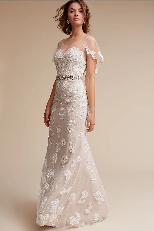 Gothic - inspired wedding dress for an edgy brideBHLDN Willowby Sierra Gown
