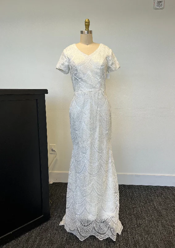 Polka - dot wedding dress for a fun touchBitsy Bridal 8053705