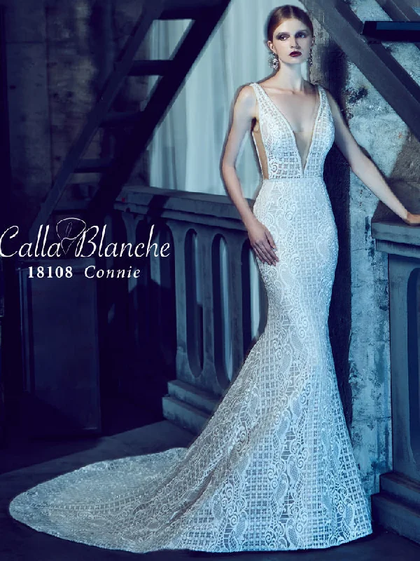 Outdoor - wedding - perfect lightweight wedding dressCalla Blanche - Connie 18108 Sample Gown Outdoor - wedding - perfect lightweight wedding dressCalla Blanche - Connie 18108 Sample Gown