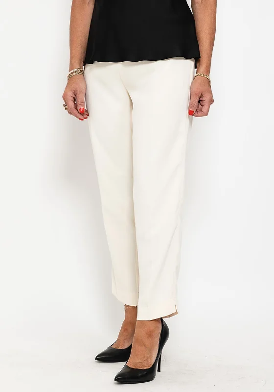 Trousers with back pockets for women in functionalityCamelot Light Slim Leg Trousers, Cream