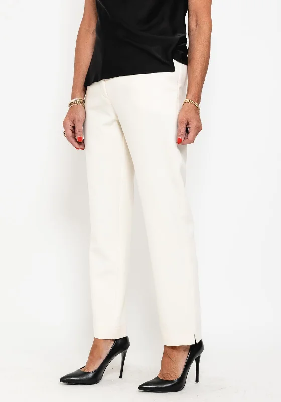 Pleated dress pants for women in a formal occasionCamelot Tailored Leg Trousers, Cream
