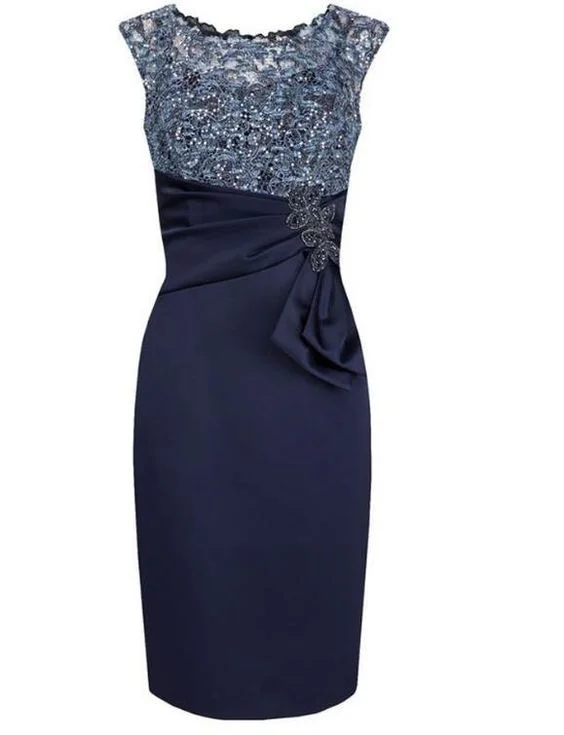 Peplum - style wedding dress for a flattering silhouetteCap Sleeves Sheath Mother of the Bride Dresses with Lace Sequins Homecoming Dresses cg23432 Peplum - style wedding dress for a flattering silhouetteCap Sleeves Sheath Mother of the Bride Dresses with Lace Sequins Homecoming Dresses cg23432