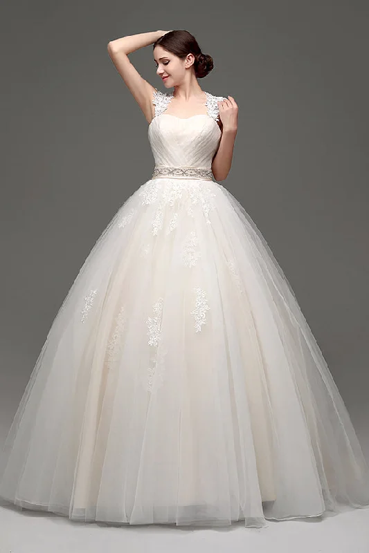 Strapless mermaid wedding dress for a sleek silhouetteLong Lace-Up Back A-line Ivory Wedding Dress with Appliques Strapless mermaid wedding dress for a sleek silhouetteLong Lace-Up Back A-line Ivory Wedding Dress with Appliques